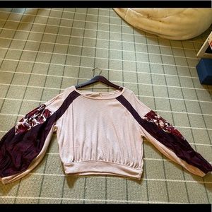 FREE PEOPLE bellow sleeve top